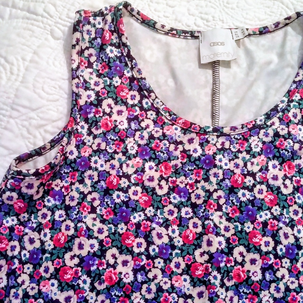 Asos maternity, swing dress floral US 10